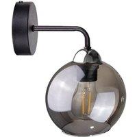 Netlighting Cosmo Dome Wall Lamp Black Silver 23cm 1x E27