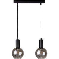 Netlighting Supra Bar Pendant Ceiling Light Black 50cm 2x E27