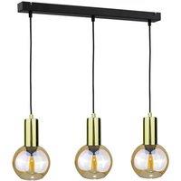 Netlighting Jantar Bar Pendant Ceiling Light Gold 60cm 3x E27
