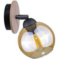 Netlighting Thea Dome Wall Lamp Wood 15cm 1x E27 in Brown