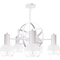 Netlighting Planet Pendant Ceiling Light White 60cm 5x E27
