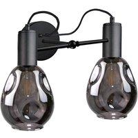 Netlighting Kari Wall Lamp Black 25cm 2x E27