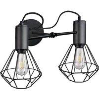 Netlighting Lars Wall Lamp Black 25cm 2x E27