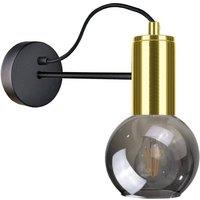 Netlighting Liv Dome Wall Lamp Black Gold 25cm 1x E27