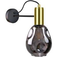 Netlighting Kari Wall Lamp Black Gold 25cm 1x E27