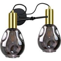 Netlighting Kari Wall Lamp Black Gold 25cm 2x E27