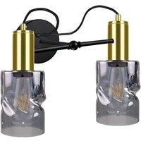 Netlighting Inger Wall Lamp Black Gold 25cm 2x E27