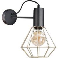 Netlighting Lars Wall Lamp Black 25cm 1x E27