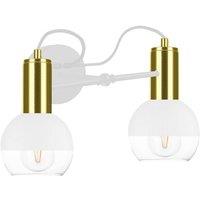 Netlighting Arne Wall Lamp White Gold 25cm 2x E27