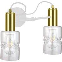 Netlighting Inger Wall Lamp White Gold 25cm 2x E27