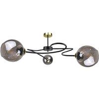 Netlighting Blom Multi Arm Semi Flush Ceiling Light Black 65cm 3x E27