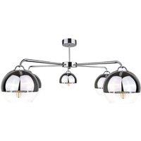 Netlighting Ice Multi Arm Semi Flush Ceiling Light Silver 60cm 5x E27