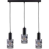 Netlighting Cross Bar Pendant Ceiling Light Black 60cm 3x E27