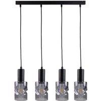 Netlighting Cross Bar Pendant Ceiling Light Black 60cm 4x E27