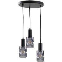 Netlighting Cross Cluster Pendant Ceiling Light Black 30cm 3x E27