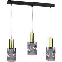 Netlighting Cross Bar Pendant Ceiling Light Black 60cm 3x E27