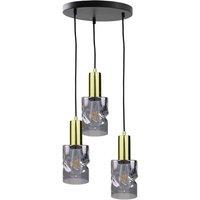 Netlighting Cross Cluster Pendant Ceiling Light Black 30cm 3x E27