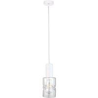 Netlighting Cross Slim Pendant Ceiling Light White 10cm 1x E27