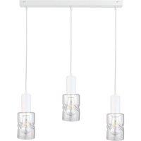Netlighting Cross Bar Pendant Ceiling Light White 60cm 3x E27