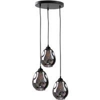 Netlighting Loki Cluster Pendant Ceiling Light Black 30cm 3x E27