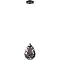 Netlighting Loki Dome Pendant Ceiling Light Black 15cm 1x E27