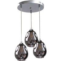 Netlighting Loki Cluster Pendant Ceiling Light Silver 30cm 3x E27