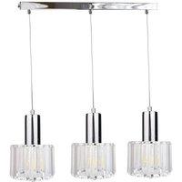 Netlighting Deco Bar Pendant Ceiling Light Silver 60cm 3x E27