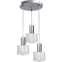 Netlighting Deco Cluster Pendant Ceiling Light Silver 30cm 3x E27