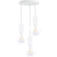 Netlighting Verre Cluster Pendant Ceiling Light White 30cm 3x E27