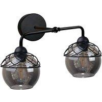 Netlighting Mera Dome Wall Lamp Black 23cm 2x E27