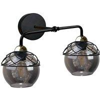 Netlighting Mera Dome Wall Lamp Black 23cm 2x E27