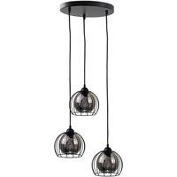 Netlighting Solo Cluster Pendant Ceiling Light Black 30cm 3x E27