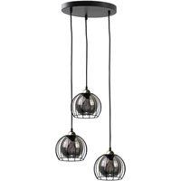 Netlighting Solo Cluster Pendant Ceiling Light Black 30cm 3x E27