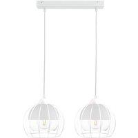 Netlighting Solo Bar Pendant Ceiling Light White 50cm 2x E27