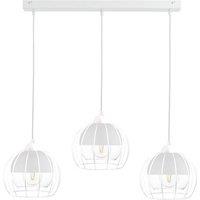 Netlighting Solo Bar Pendant Ceiling Light White 60cm 3x E27