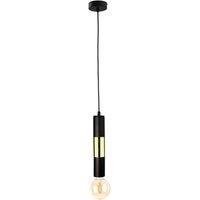 Netlighting Magnum Slim Pendant Ceiling Light Black Gold 10cm 1x E27