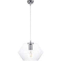 Netlighting Eve Dome Pendant Ceiling Light Silver 30cm 1x E27
