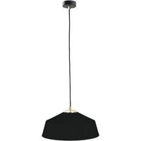 Netlighting Atto Dome Pendant Ceiling Light Black Gold 34cm 1x E27
