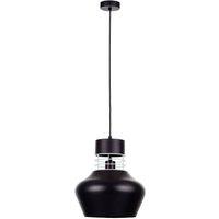 Netlighting Moyo Dome Pendant Ceiling Light Matt Black 29cm 1x E27