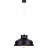 Netlighting Moon Dome Pendant Ceiling Light Black 34cm 1x E27