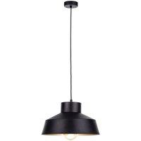 Netlighting Moon Dome Pendant Ceiling Light Black Gold 34cm 1x E27