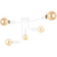 Netlighting Nixon Multi Arm Semi Flush Ceiling Light White 50cm 5x E27