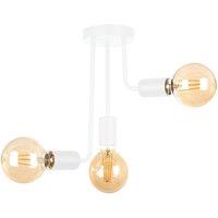 Netlighting Megan Multi Arm Semi Flush Ceiling Light White 25cm 3x E27