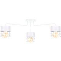 Netlighting Atollo Multi Arm Semi Flush Ceiling Light White 70cm 3x E27