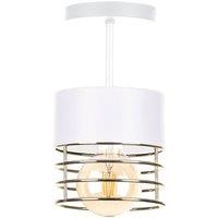 Netlighting Royal Cylindrical Ceiling Light White Gold 12cm 1x E27