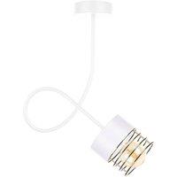 Netlighting Royal Slim Pendant Ceiling Light White Gold 25cm 1x E27
