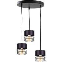 Netlighting Elle Cluster Pendant Ceiling Light Black 32cm 3x E27