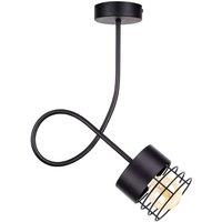 Netlighting Elle Slim Pendant Ceiling Light Black 25cm 1x E27
