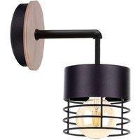 Netlighting Casa Wall Lamp Black Wood 12cm 1x E27