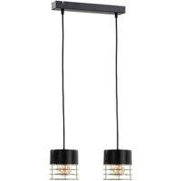 Netlighting Royal Bar Pendant Ceiling Light Black 50cm 2x E27
